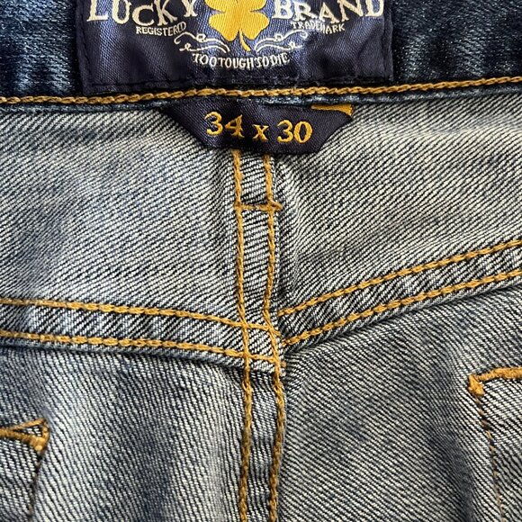Lucky 429 Jeans Adult Mens 34x30 Classic Straight Leg Blue Denim 28" inseam - Picture 5 of 10
